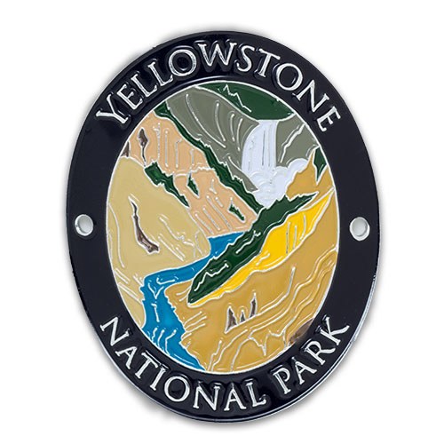 Yellowstone National Park Walking Stick Medallion Shop Americas